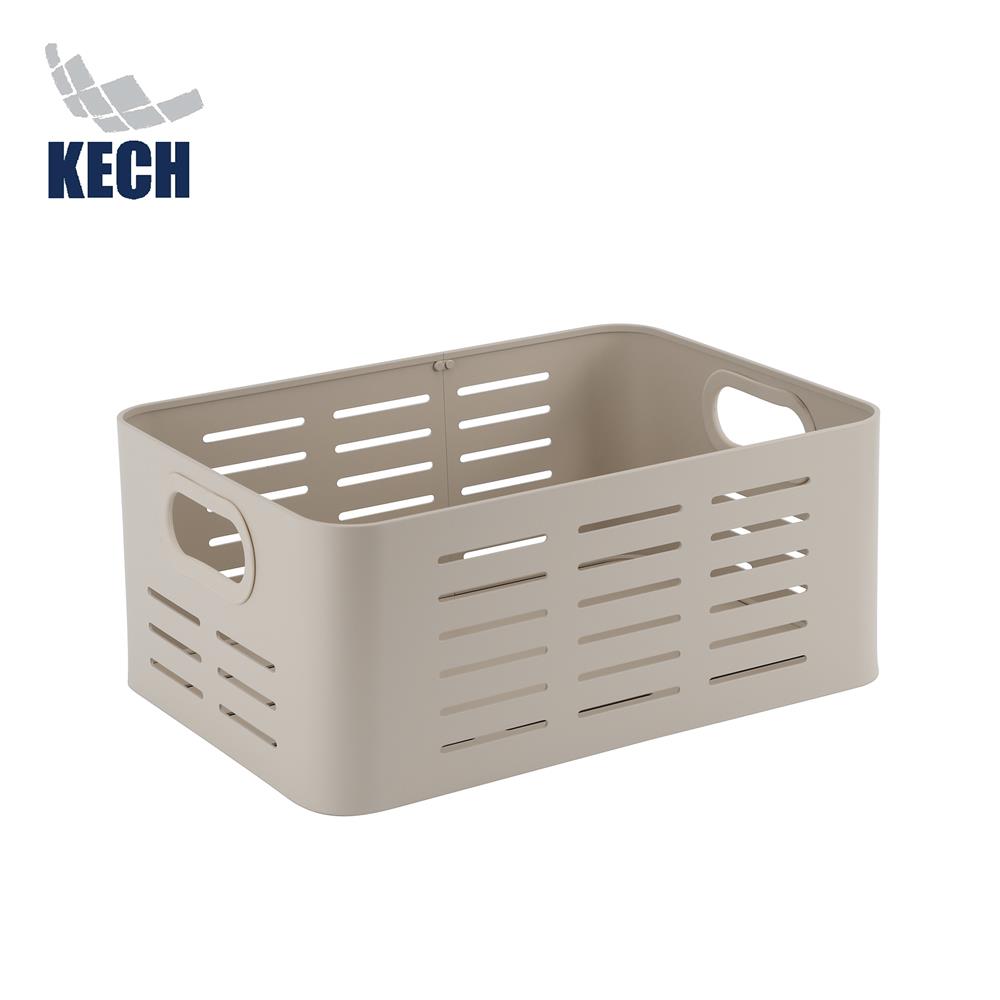 ตะกร้าอะลูมิเนียมสี่เหลี่ยมผืนผ้า KECH LEGACY SIZE L สีเบจ_0