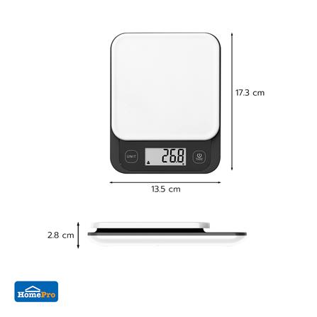 เครื่องชั่งน้ำหนักดิจิทัล KECH BONO สีขาว_4