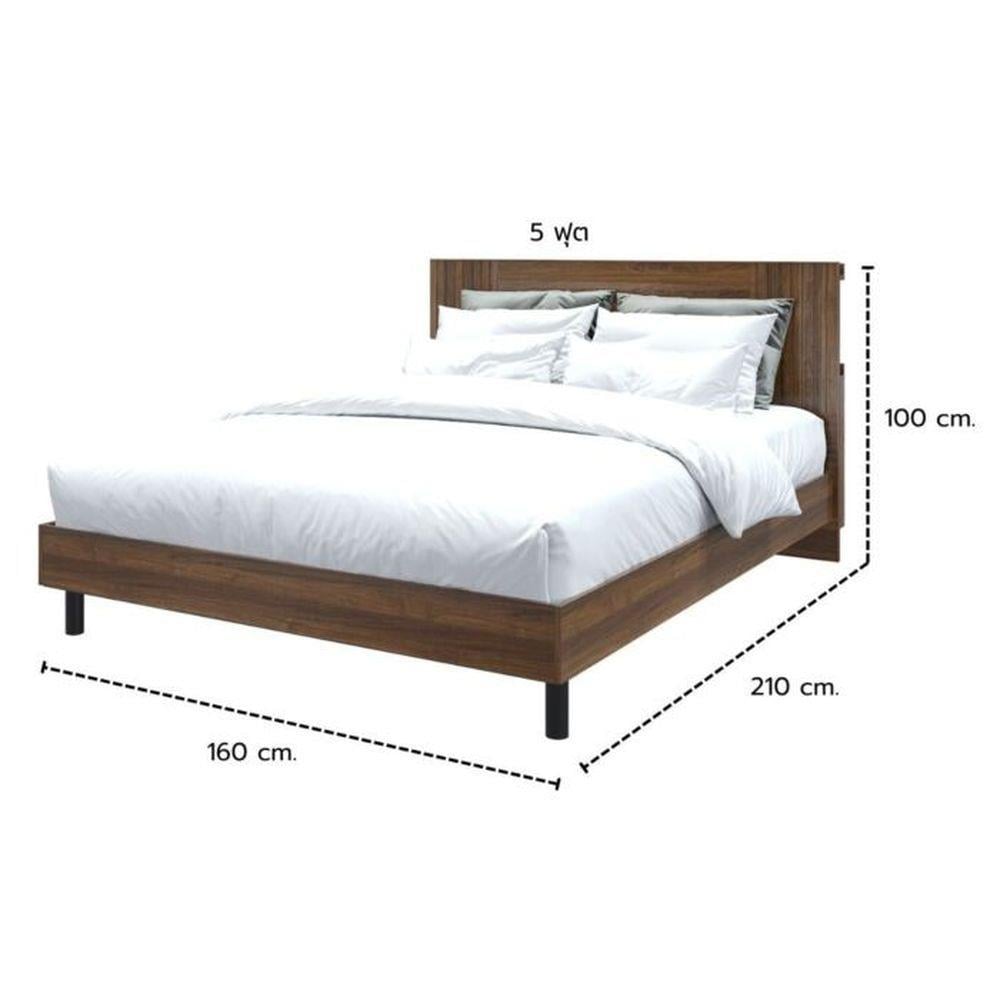 เตียง 5 ฟุต KONCEPT KUMAMOTO 19237087 สีวอลนัท