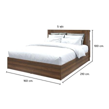 เตียง 5 ฟุต KONCEPT KUMAMOTO 19237090 สีวอลนัท_4