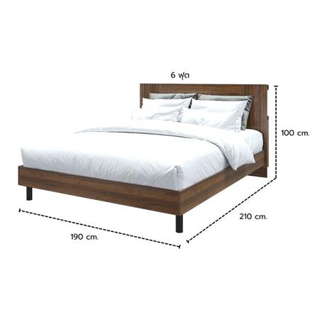 เตียง 6 ฟุต KONCEPT KUMAMOTO 19237086 สีวอลนัท_4