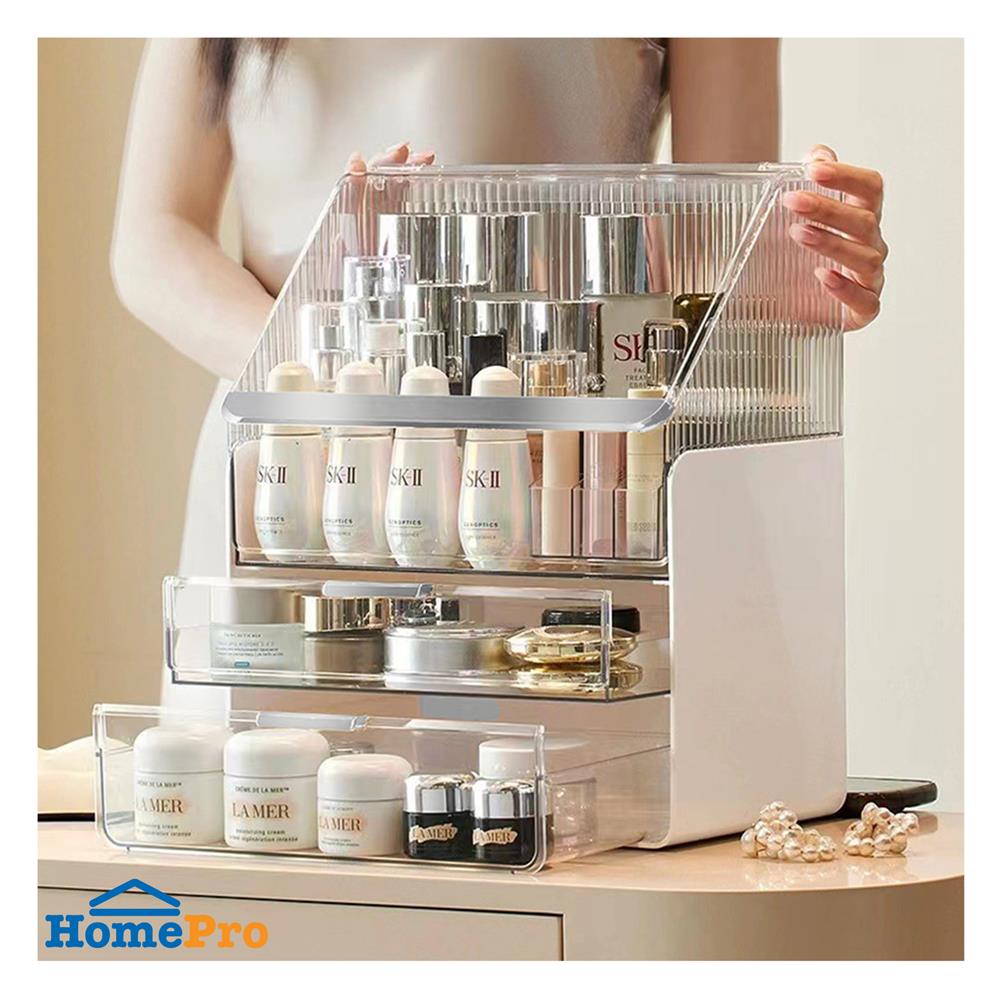 กล่องลิ้นชักจัดเก็บเครื่องสำอาง STACKO BREIS 30x20.5x37.5 สีใส