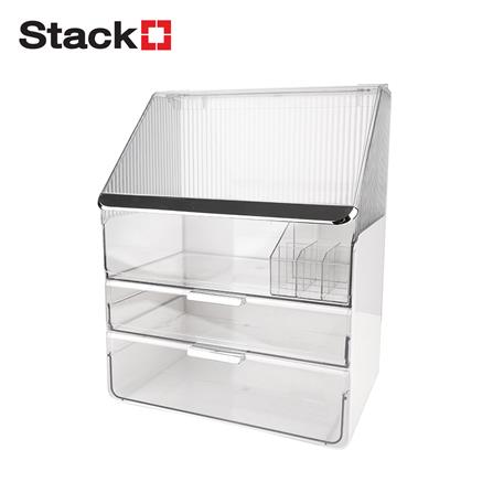 กล่องลิ้นชักจัดเก็บเครื่องสำอาง STACKO BREIS 30x20.5x37.5 สีใส_0