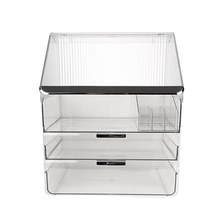 กล่องลิ้นชักจัดเก็บเครื่องสำอาง STACKO BREIS 30x20.5x37.5 สีใส_2