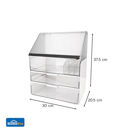 กล่องลิ้นชักจัดเก็บเครื่องสำอาง STACKO BREIS 30x20.5x37.5 สีใส_8