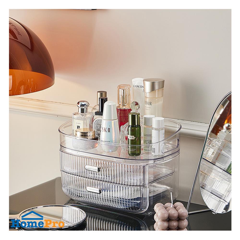 กล่องลิ้นชักจัดเก็บเครื่องสำอาง STACKO BREIS 28x19x18.5 ซม. สีใส