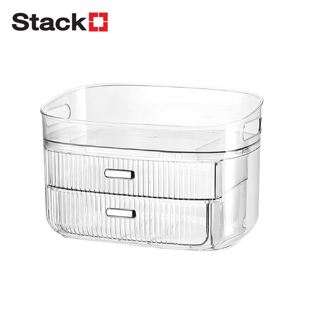 กล่องลิ้นชักจัดเก็บเครื่องสำอาง STACKO BREIS 28x19x18.5 ซม. สีใส_0