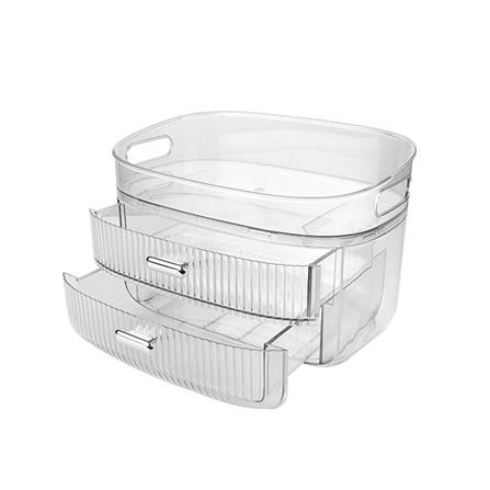 กล่องลิ้นชักจัดเก็บเครื่องสำอาง STACKO BREIS 28x19x18.5 ซม. สีใส_2