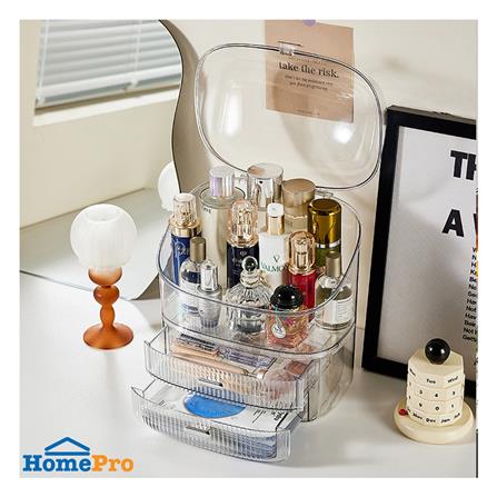 กล่องลิ้นชักจัดเก็บเครื่องสำอาง STACKO BREIS 28.5x20.5x35 ซม. สีใส_4