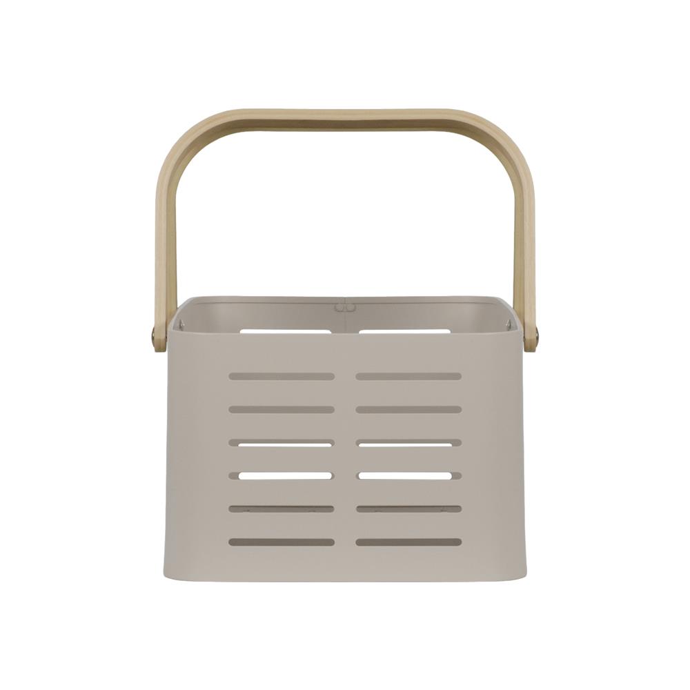 ตะกร้าอะลูมิเนียม มีหูหิ้ว KECH LEGACY SIZE M สีเบจ