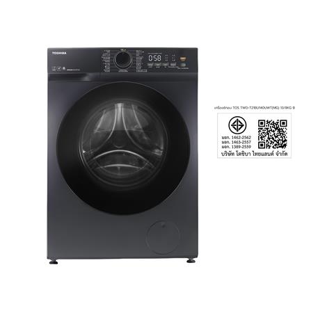 เครื่องซักอบผ้าฝาหน้า TOSHIBA TWD-T21BU140UWT(MG) 13/8 กก. อินเวอร์เตอร์ สีดำ_7
