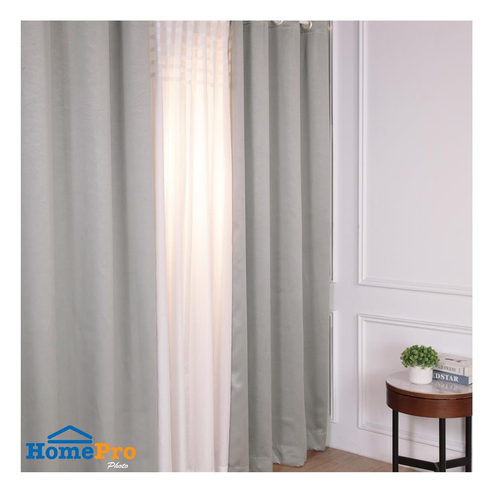 ผ้าม่าน EYELET HOME LIVING STYLE MARDY UV 150X220 ซม. สีเทา