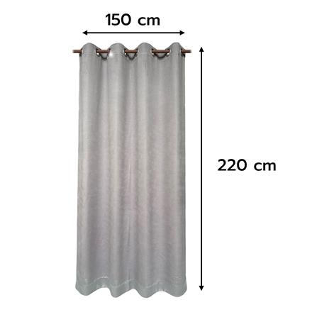 ผ้าม่าน EYELET HOME LIVING STYLE MARDY UV 150X220 ซม. สีเทา_5