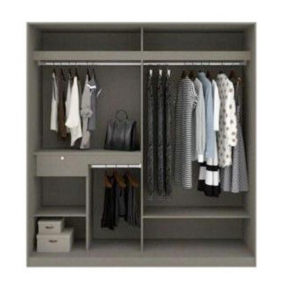 ตู้เสื้อผ้าบานเลื่อน KONCEPT BLOX 19222866 200 ซม. สีขาว