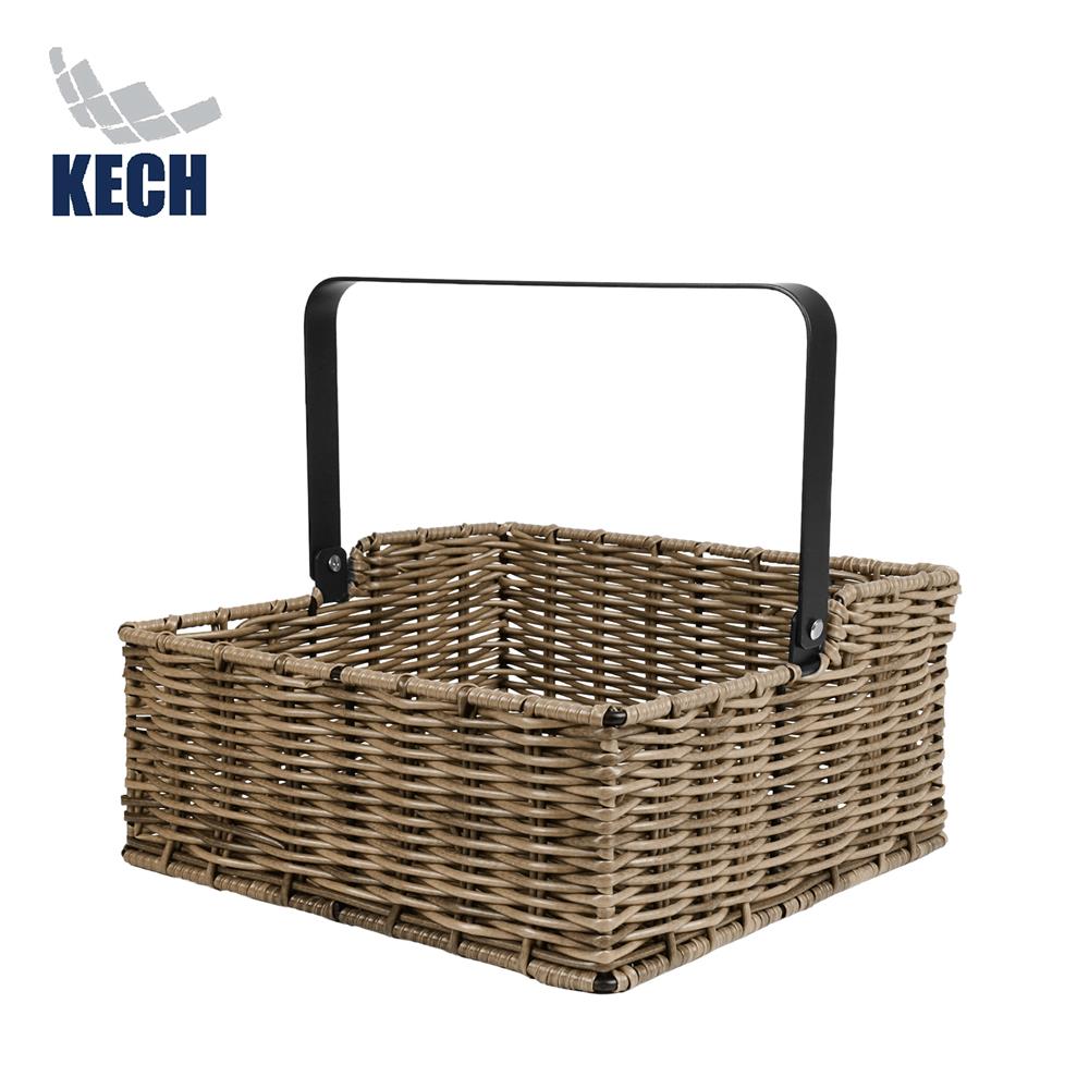 ตะกร้าหวายเทียมทรงสี่เหลี่ยมมีหูหิ้ว KECH HAZEL 26.3x26.3x24.5 ซม._0