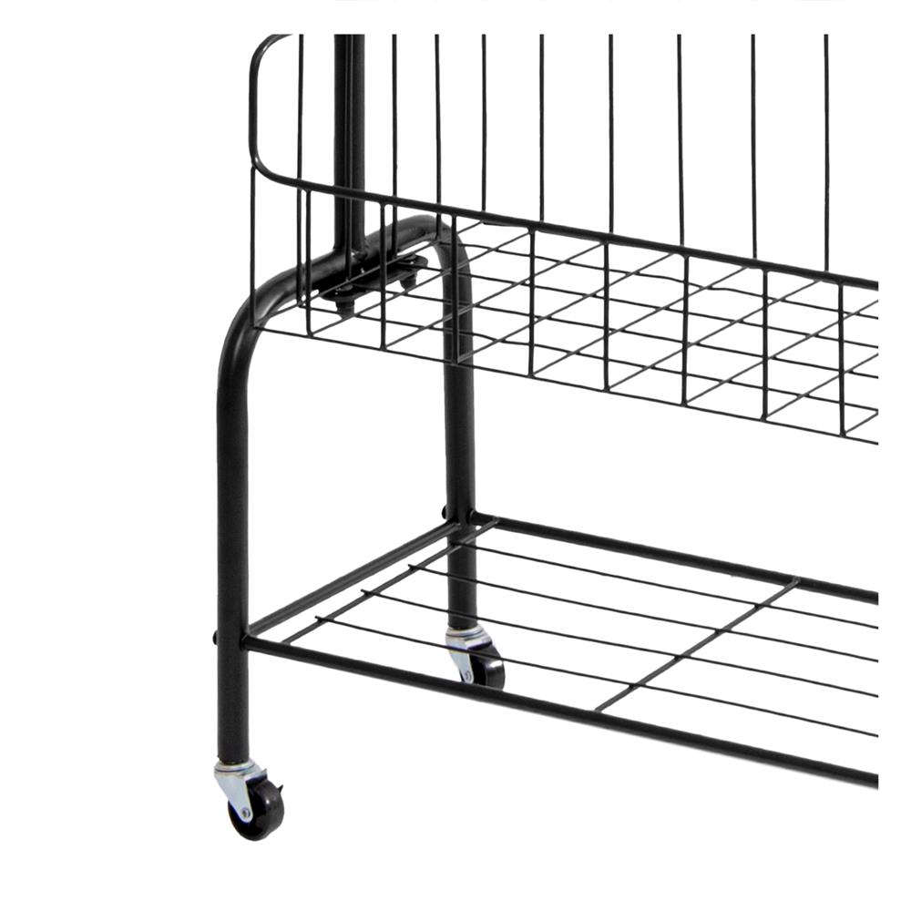 ราวแขวนผ้าพร้อมตะกร้าใส่ของ PLIM ZURICH 80 ซม. สีดำ