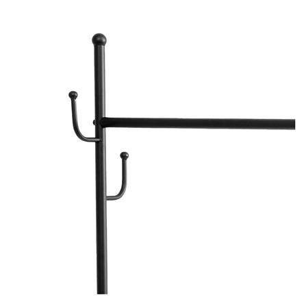 ราวแขวนผ้าพร้อมตะกร้าใส่ของ PLIM ZURICH 80 ซม. สีดำ_4