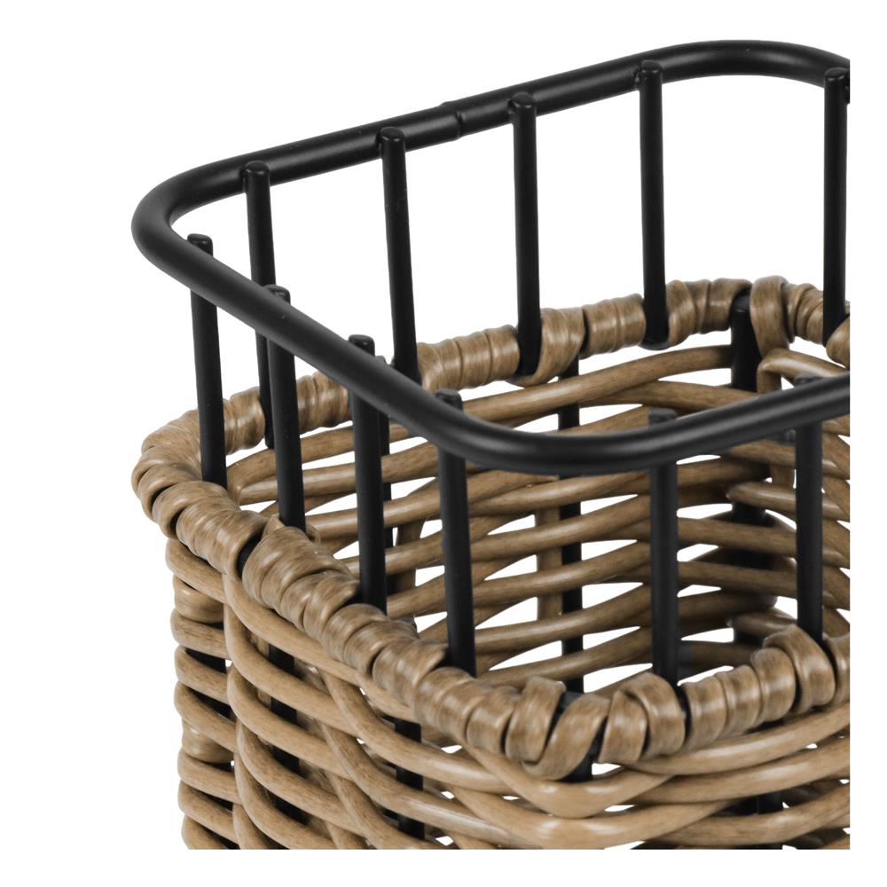 ตะกร้าหวายเทียมเหลี่ยมใส่ช้อนส้อม KECH HAZEL SIZE S