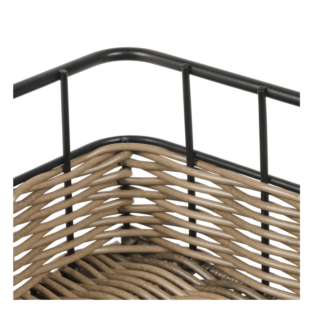 ตะกร้าหวายเทียมทรงสี่เหลี่ยมผืนผ้า KECH HAZEL 25.5x18.6x8.8 ซม.