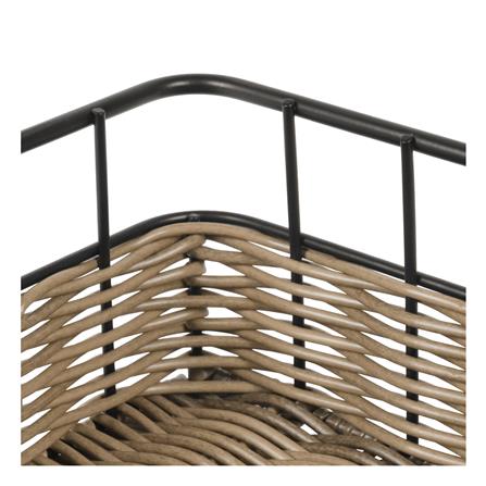 ตะกร้าหวายเทียมทรงสี่เหลี่ยมผืนผ้า KECH HAZEL 25.5x18.6x8.8 ซม._4