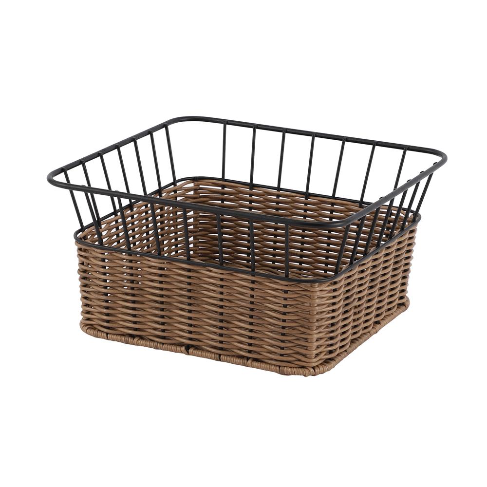 ตะกร้าหวายเทียมทรงสี่เหลี่ยมจัตุรัส KECH HAZEL 26.7x26.7x13.8 ซม.