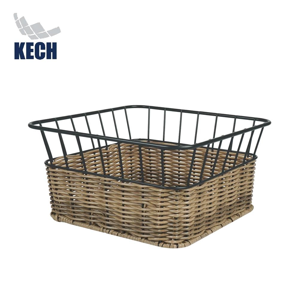 ตะกร้าหวายเทียมทรงสี่เหลี่ยมจัตุรัส KECH HAZEL 26.7x26.7x13.8 ซม._1