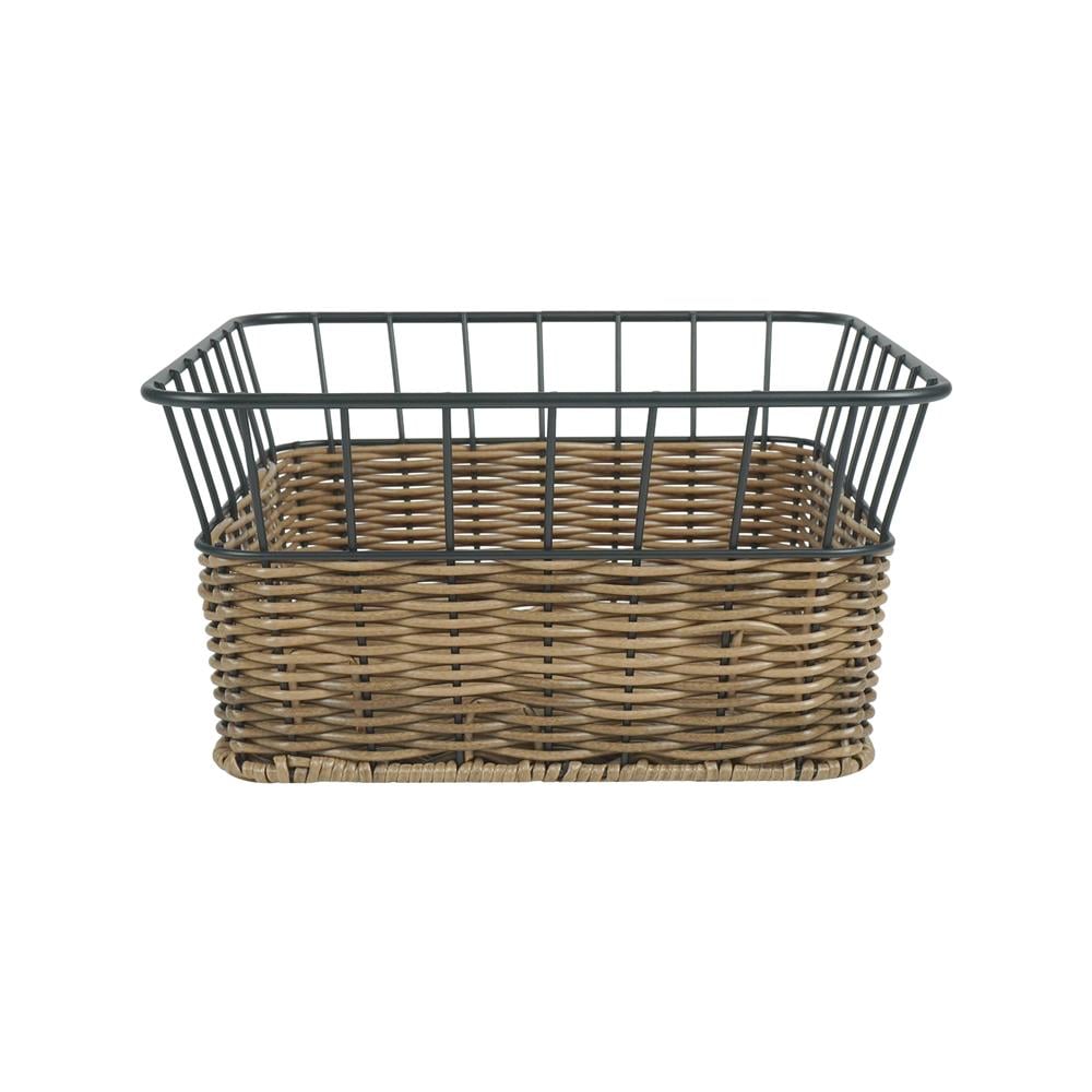 ตะกร้าหวายเทียมทรงสี่เหลี่ยมจัตุรัส KECH HAZEL 26.7x26.7x13.8 ซม.