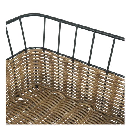 ตะกร้าหวายเทียมทรงสี่เหลี่ยมจัตุรัส KECH HAZEL 26.7x26.7x13.8 ซม._4