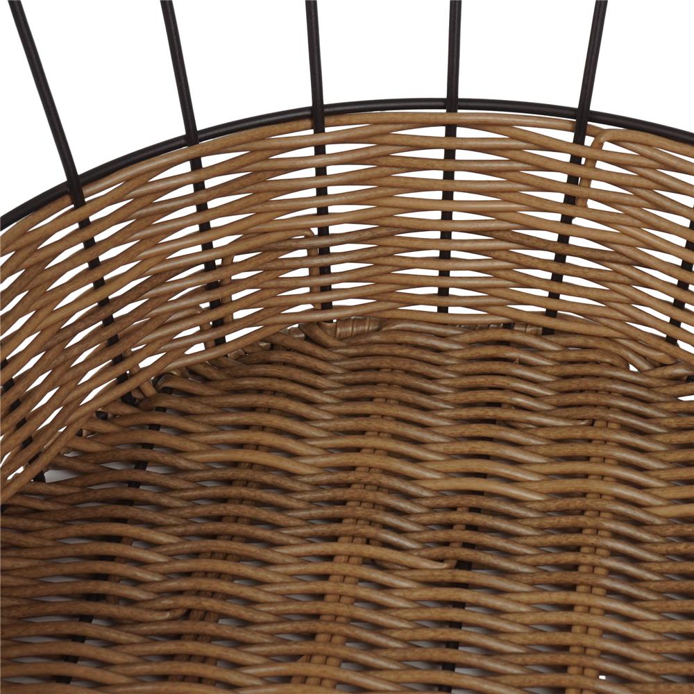 ตะกร้าหวายเทียมทรงกลม KECH HAZEL 30.6x30.6x12.5 ซม.