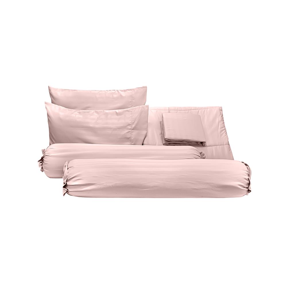 ชุดผ้าปูที่นอน 6 ฟุต (ชุด 6 ชิ้น) PICASSO CLASSIC IRIS OLD ROSE