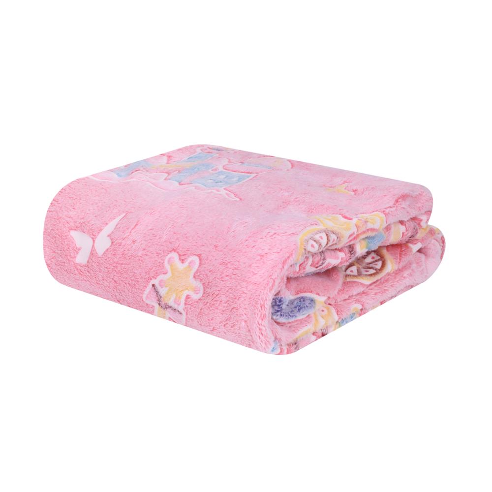 ผ้าห่มเรืองแสง SNAZZ CASTLE 50x60 นิ้ว สี PINK