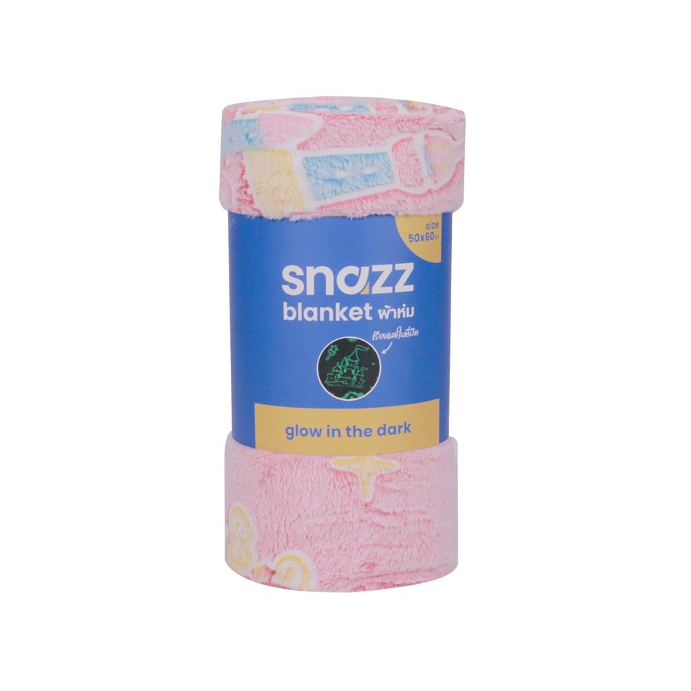 ผ้าห่มเรืองแสง SNAZZ CASTLE 50x60 นิ้ว สี PINK