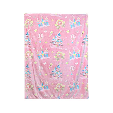 ผ้าห่มเรืองแสง SNAZZ CASTLE 50x60 นิ้ว สี PINK_2