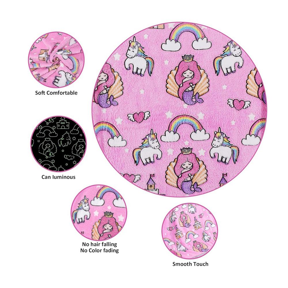 ผ้าห่มเรืองแสง SNAZZ UNICORN 50x60 นิ้ว สี PINK