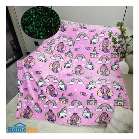 ผ้าห่มเรืองแสง SNAZZ UNICORN 50x60 นิ้ว สี PINK_6