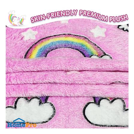 ผ้าห่มเรืองแสง SNAZZ UNICORN 50x60 นิ้ว สี PINK_8