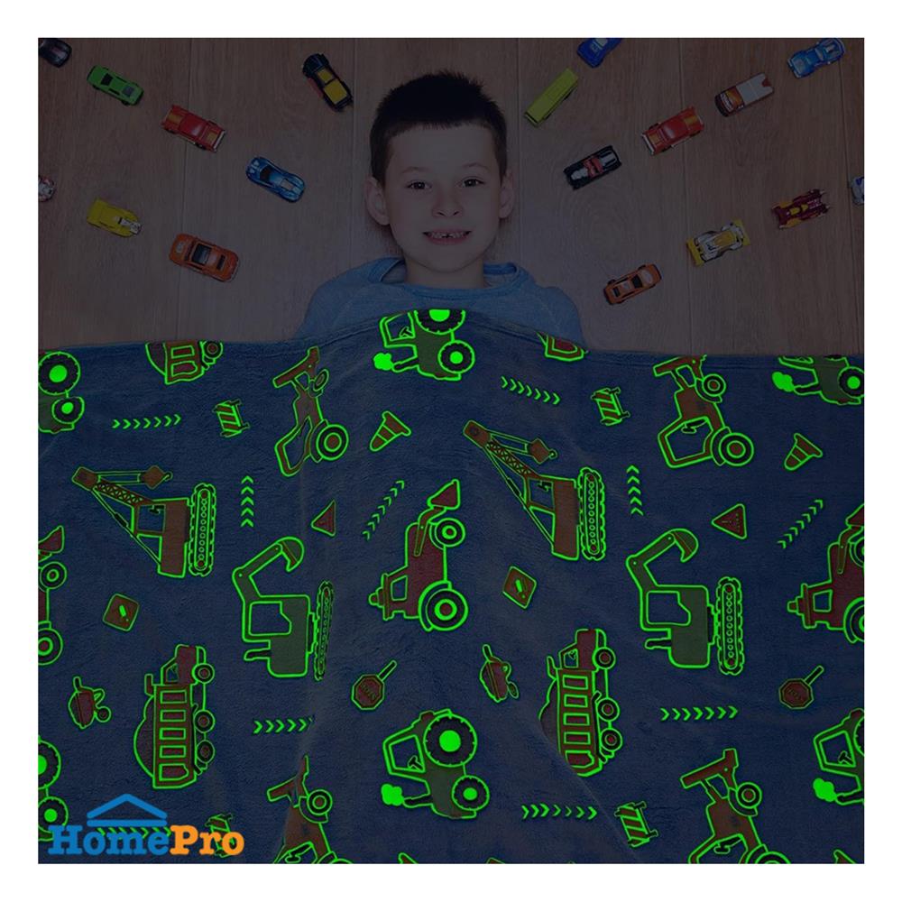 ผ้าห่มเรืองแสง SNAZZ TRUCK 50x60 นิ้ว สี BLUE