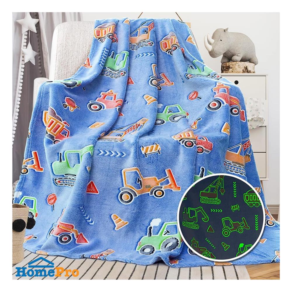 ผ้าห่มเรืองแสง SNAZZ TRUCK 50x60 นิ้ว สี BLUE