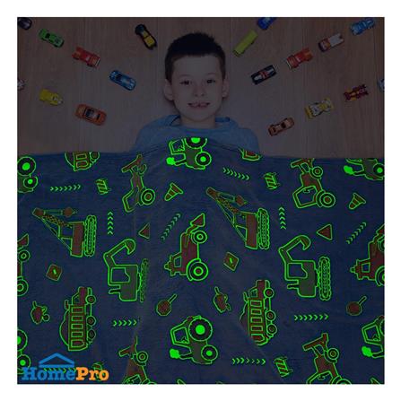 ผ้าห่มเรืองแสง SNAZZ TRUCK 50x60 นิ้ว สี BLUE_7