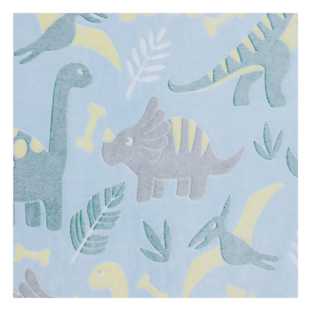 ผ้าห่มเรืองแสง SNAZZ DINO 50x60 นิ้ว สี SKY BLUE