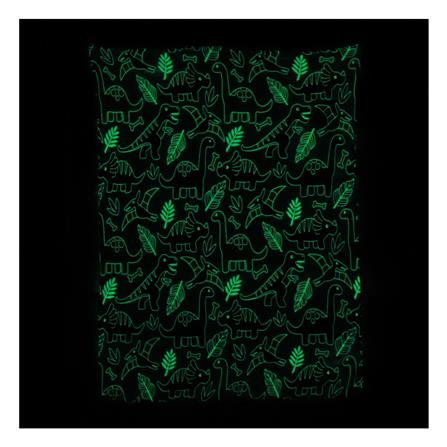 ผ้าห่มเรืองแสง SNAZZ DINO 50x60 นิ้ว สี SKY BLUE_5