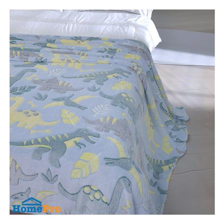 ผ้าห่มเรืองแสง SNAZZ DINO 50x60 นิ้ว สี SKY BLUE_6