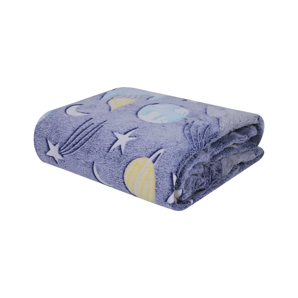 ผ้าห่มเรืองแสง SNAZZ SPACE 50x60 นิ้ว สี PURPLE