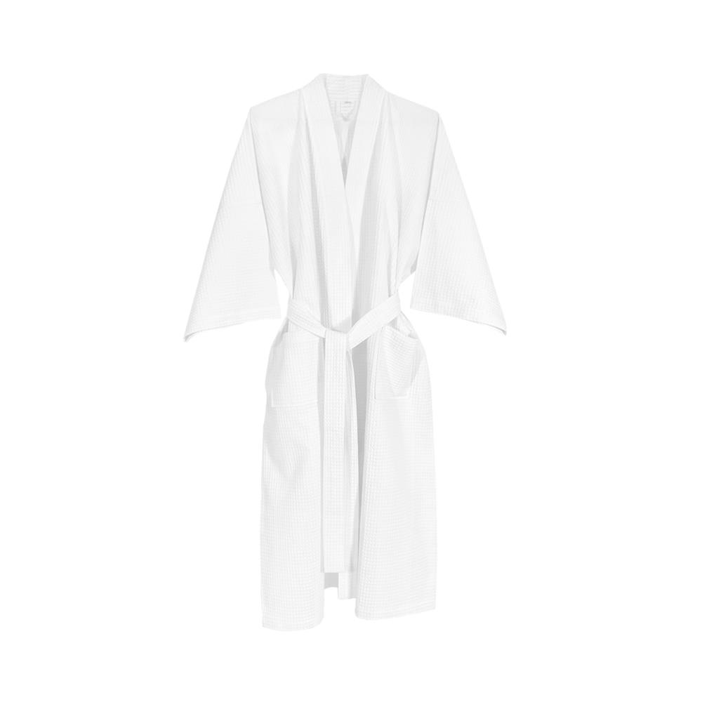 ชุดคลุมอาบน้ำ HOME LIVING STYLE WAFFLE SIZE L สี WHITE_0
