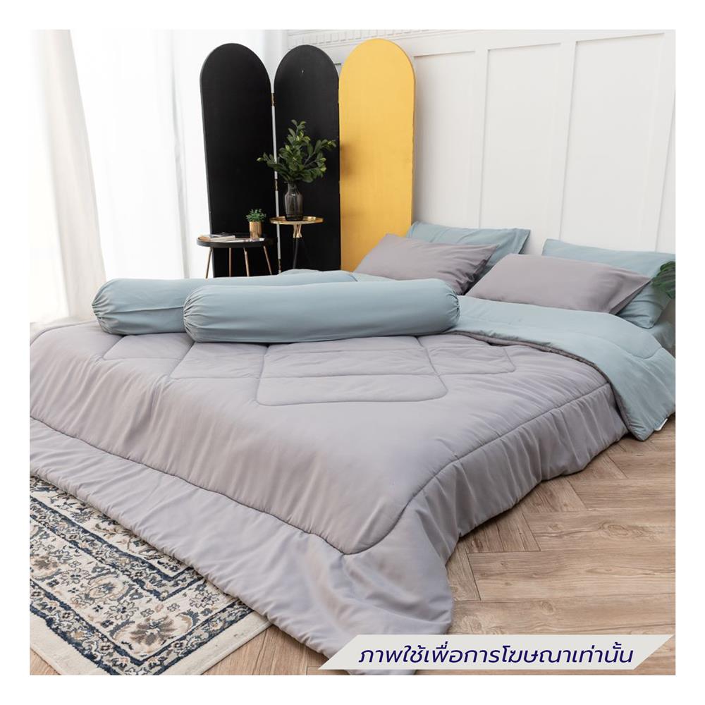 ชุดผ้าปูที่นอน 6 ฟุต (ชุด 6 ชิ้น) SANTA BEDDING สี GREEN/GREY