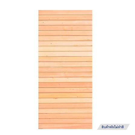 ประตูไม้ดักลาสเฟอร์ ไม่เจาะลูกบิด D2D ECOP PINE-801 90x200 ซม. สีธรรมชาติ_0