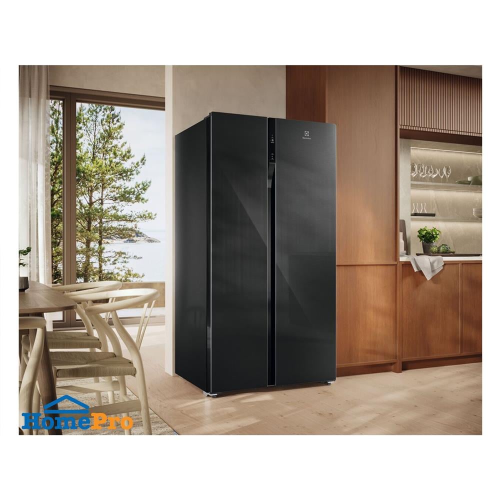ตู้เย็น SIDE BY SIDE ELECTROLUX ESE5100B-B 17.8 คิว สีดำ อินเวอร์เตอร์