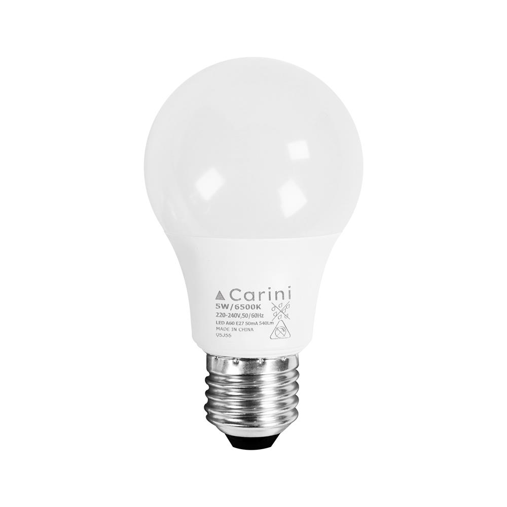 หลอด LED CARINI A60 ECOLIFE2 5 วัตต์ DAYLIGHT E27 (แพ็ก 4 ชิ้น)