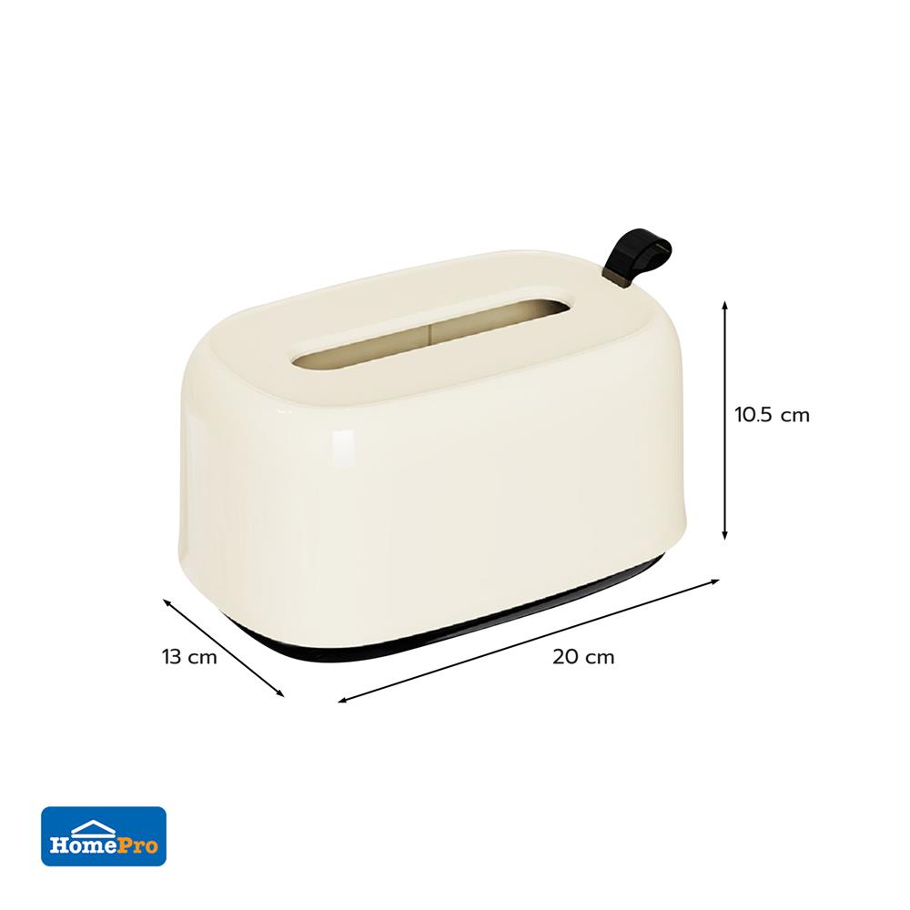 กล่องทิชชู่แผ่น KECH IVORY สีขาว