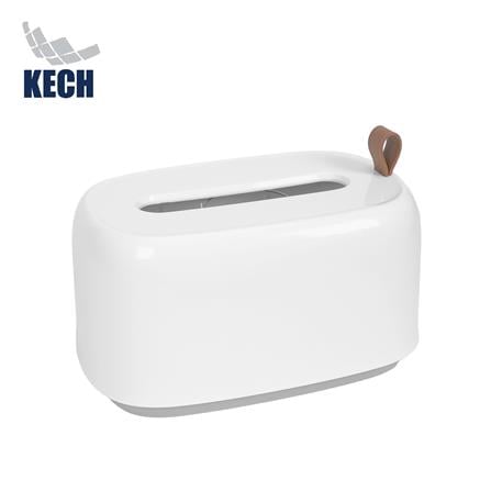 กล่องทิชชู่แผ่น KECH IVORY สีขาว_0